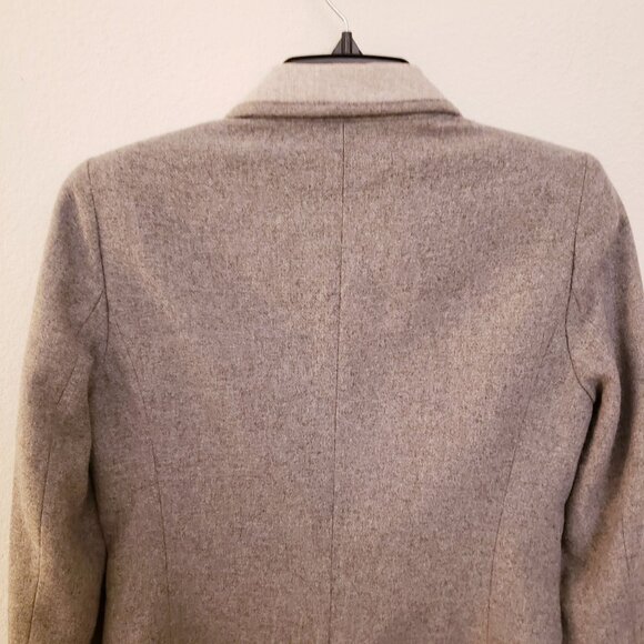 Tommy Hilfiger Grey Color Blocked One Button Wool Blend Blazer Size 2 EUC - Picture 5 of 12